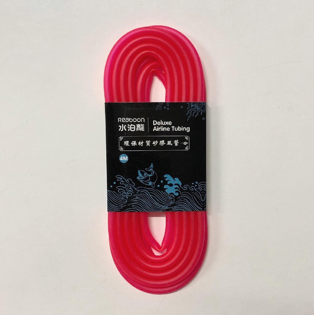 Reaboon Deluxe Airline/dosing Tubing 4m Fluro Red-Hurstville Aquarium