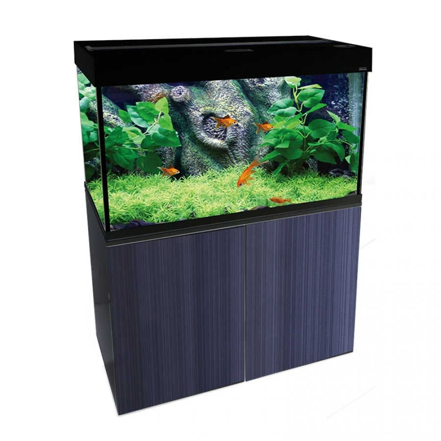 Aqua One Brilliance 80 176l Rectangular  Aquarium Set Black (led Version, Incl Cabinet)