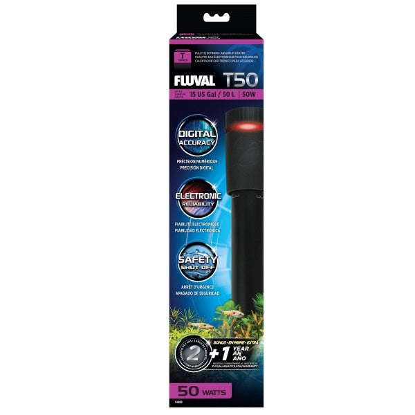 Fluval T Electronic Heater 50w