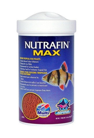 Nutrafin Max Med Tropical Fish Pellets 160g-Hurstville Aquarium