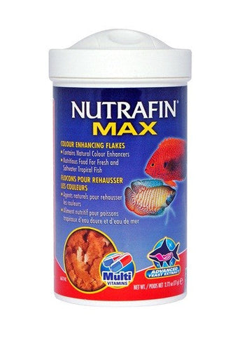 Nutrafin Max Tropical Color Enhanching Flakes 77g-Hurstville Aquarium