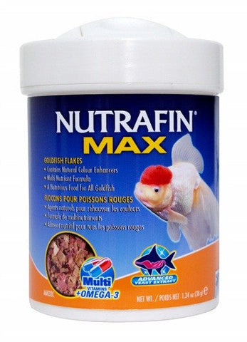 Nutrafin Max Goldfish Flakes 38g-Hurstville Aquarium