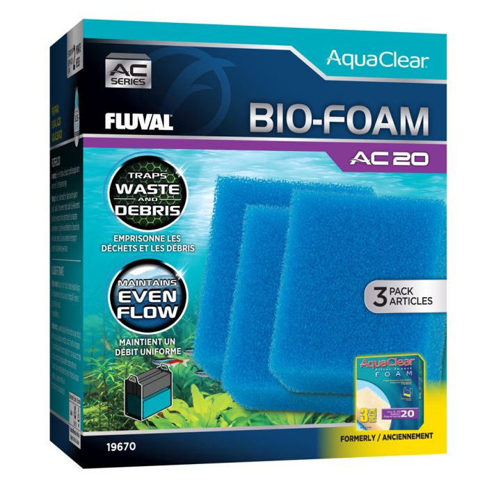 Fluval Ac20 Bio Foam Insert Blue 3 Pack