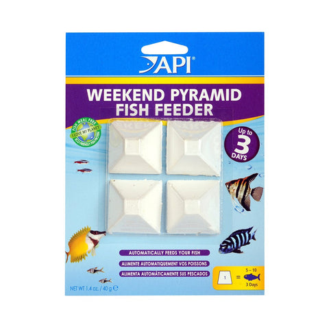 Api Weekend Pyramid Fish Feeder 4 X 3 Day-Hurstville Aquarium