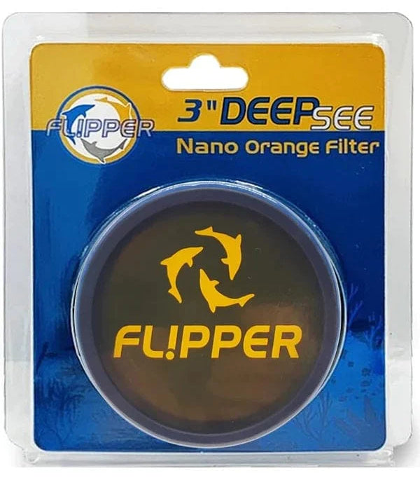 Flipper Deepsee Orange Viewing Lens Nano 3"-Hurstville Aquarium
