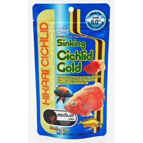 Hikari Sinking Cichlid Gold Medium 100g-Hurstville Aquarium