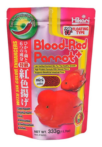 Hikari Blood-red Parrot+ Floating Medium 333g-Hurstville Aquarium