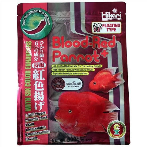 Hikari Blood-red Parrot+ Floating Medium 600g-Hurstville Aquarium
