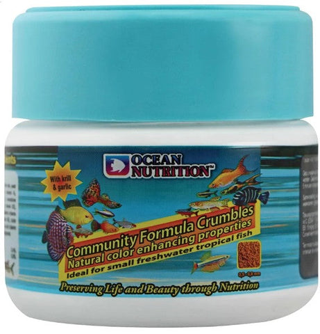 Ocean Nutrition Community Crumble 75g (.5-.8mm)-Hurstville Aquarium
