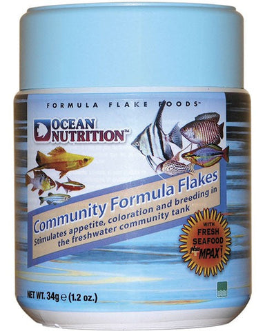 Ocean Nutrition Community Formula Flakes 34g-Hurstville Aquarium