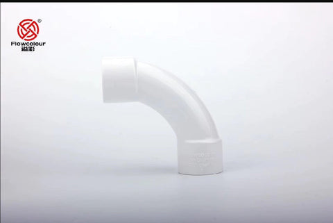 Sanking Plumbing White Din 90 Elbow Crescent Moon Elbow 32mm-Hurstville Aquarium