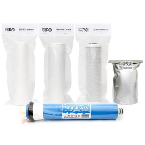 Reef Pure 5 Stage Filter Kit - Di Resin & Single 50gpd Membrane