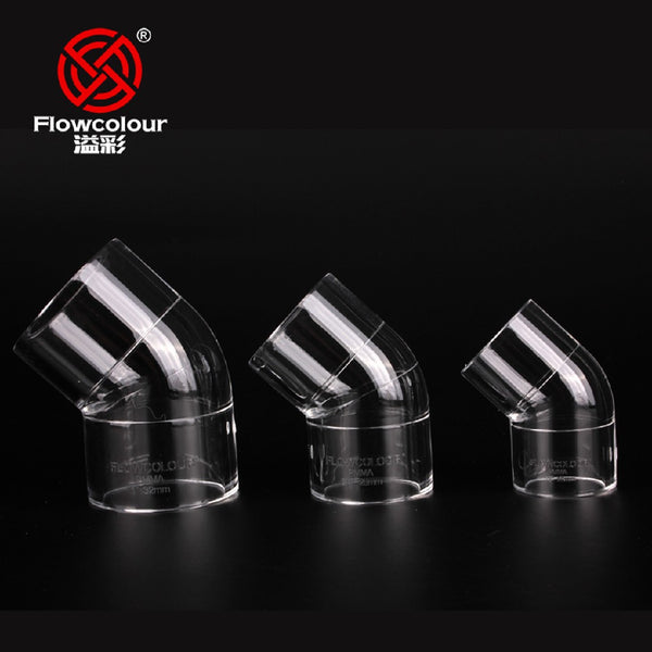 Sanking Plumbing Clear Din Acrylic 45 Degree Elbow 20mm
