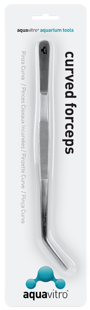 Aquavitro Curved Forceps 25cm\