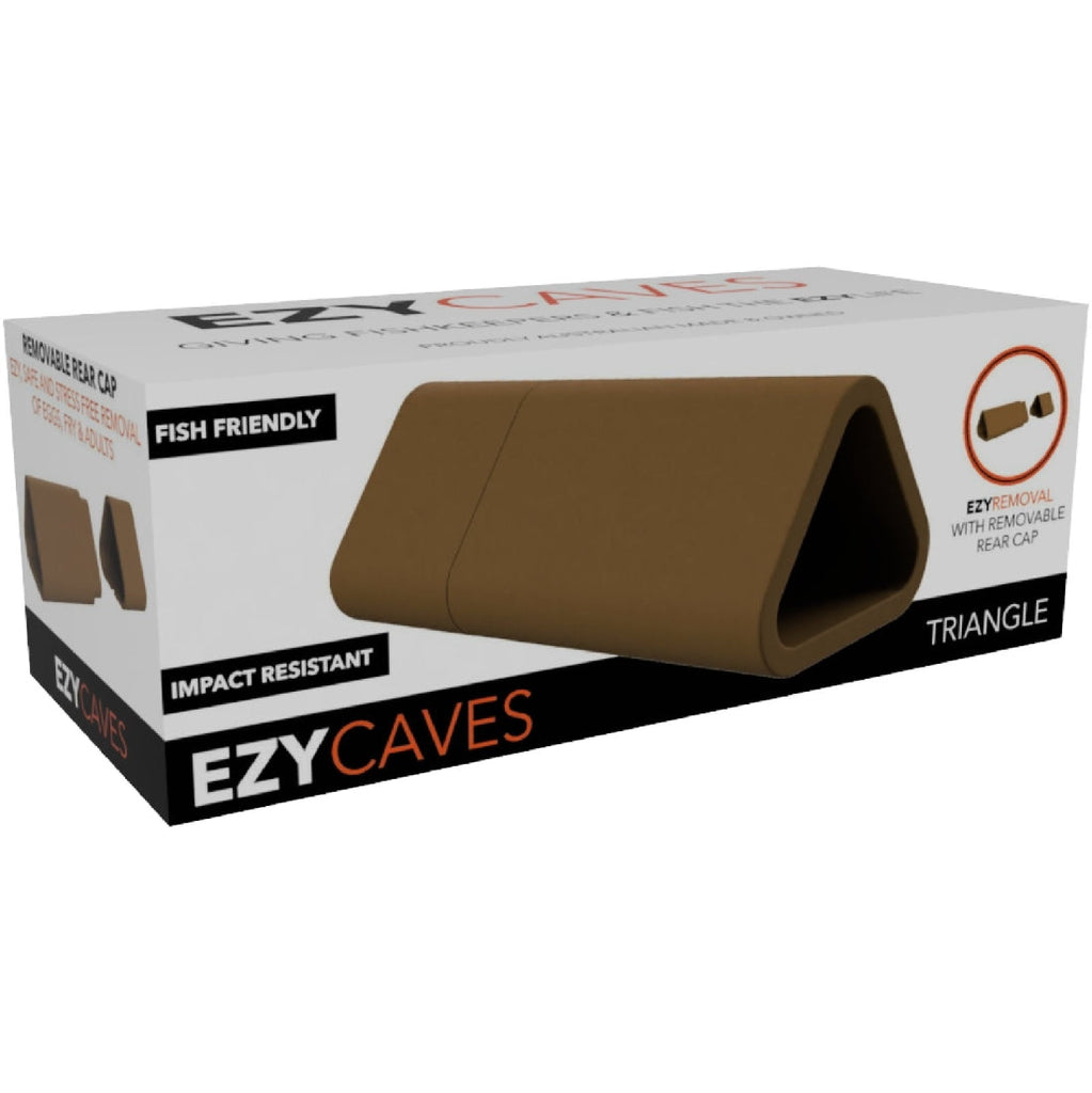Ezyaqua Ezycave - Triangle - Light Brown-Hurstville Aquarium