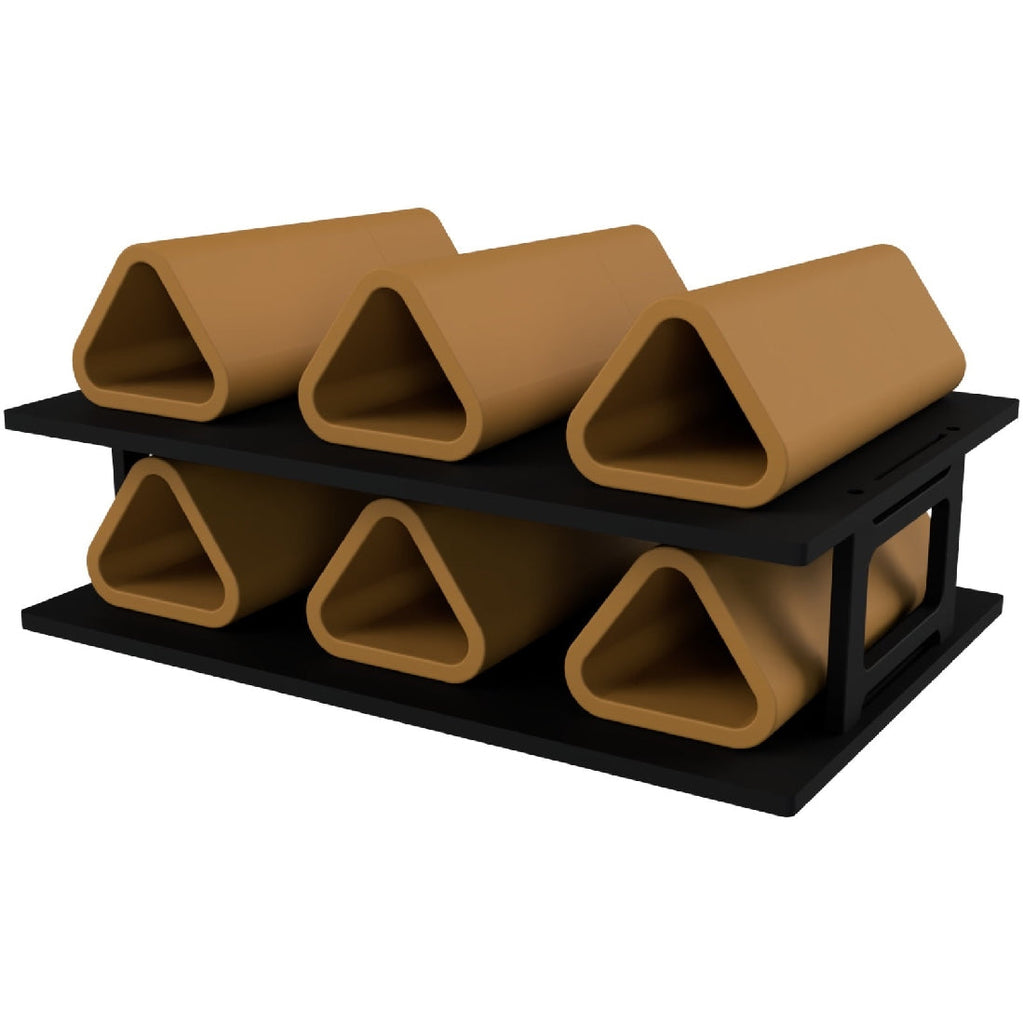 Ezyaqua Ezycave Ezy Stacker Pro Kit - Triangle - Light Brown-Hurstville Aquarium
