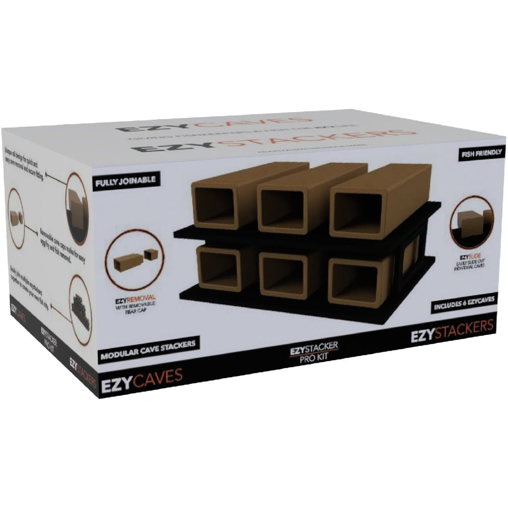 -Ezyaqua Ezycave Ezy Stacker Pro Kit - Rectangle - Light Brown ...