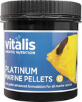 Vitalis Aquatic Nutrition Platinum Marine Pellets 1mm 60g-Hurstville Aquarium