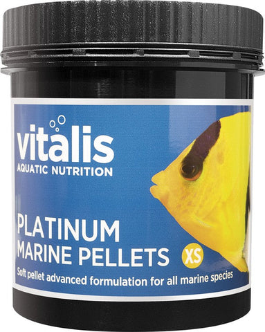 Vitalis Aquatic Nutrition Platinum Marine Pellets 1mm 60g-Hurstville Aquarium