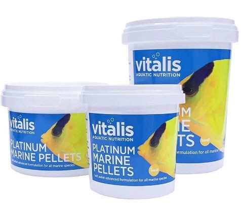 Vitalis Aquastic Nutrition Platinum Marine Pellet 1mm 70g-Hurstville Aquarium