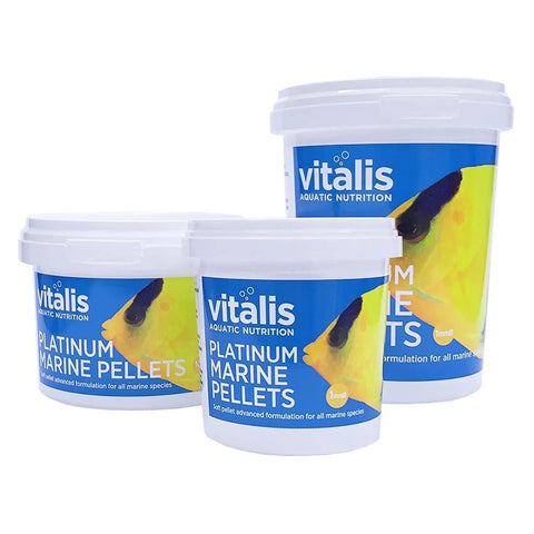 Vitalis Aquatic Nutrition Platinum Marine Pellets 1mm 260g-Hurstville Aquarium