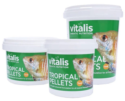 Vitalis Aquatic Nutrition Tropical Pellet 1mm 260g-Hurstville Aquarium