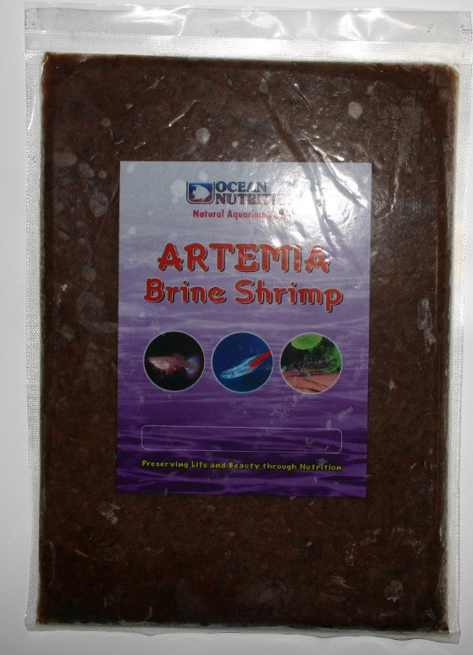 ocean nutrition frozen artemia brine shrimp flat 454g-Ocean