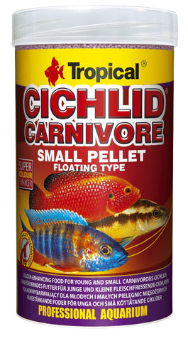 Tropical Cichlid Carnivore Small Pellet Floating 360g-Hurstville Aquarium