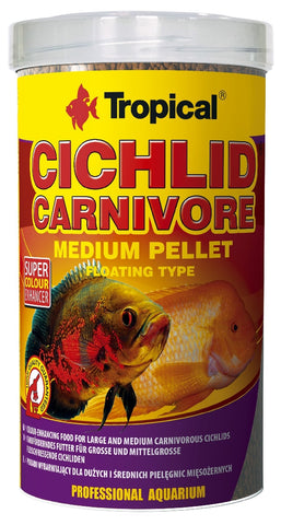 Tropical Cichlid Carnivore Medium Pellet 360g-Hurstville Aquarium