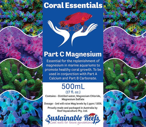 Coral Essentials Part C Magnesium 500ml-Hurstville Aquarium