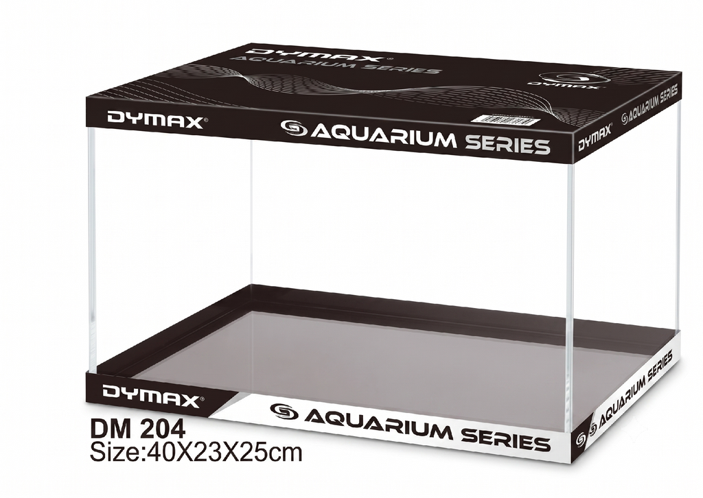 Dymax Aquarium Low Iron Ultra Clear Glass Tank 40x23x25cm 23l