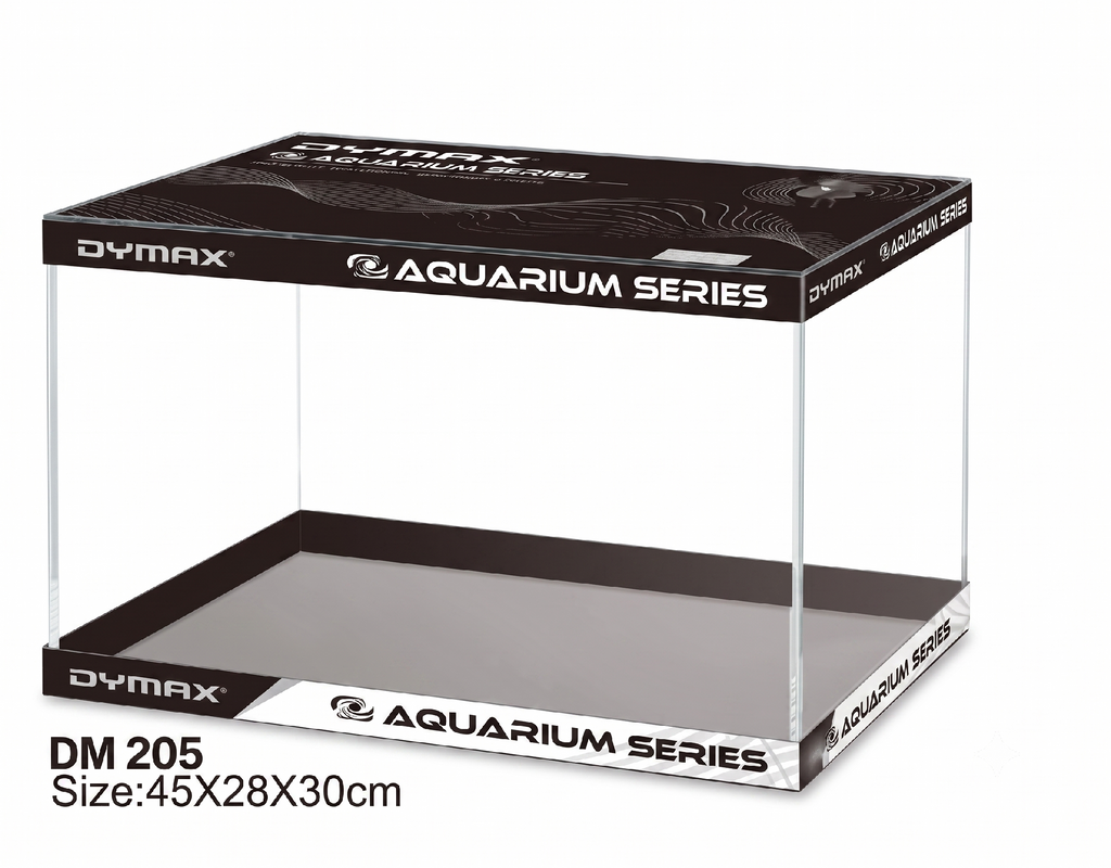 Dymax Aquarium Low Iron Ultra Clear Glass Tank 45x28x30cm 37l