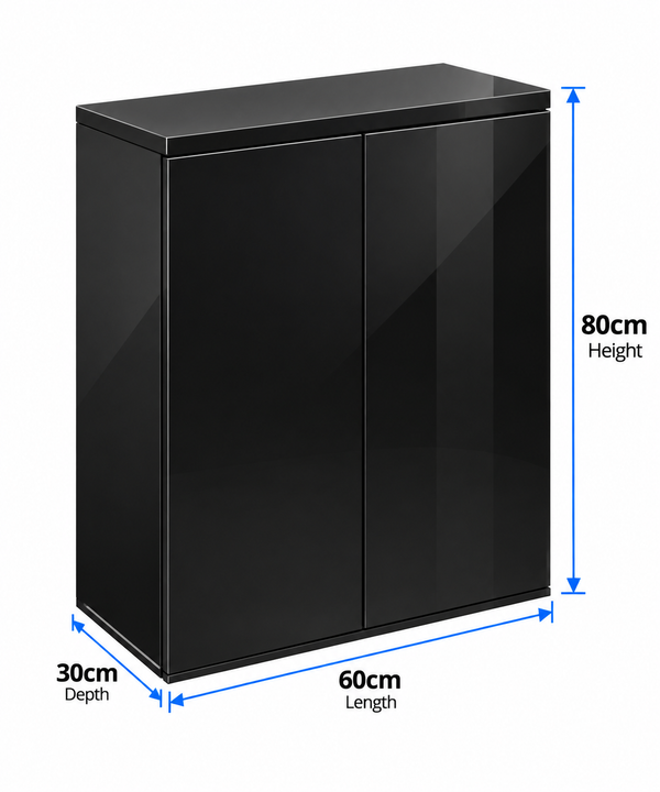 Dymax Gs Series Black Cabinet Only 60cm