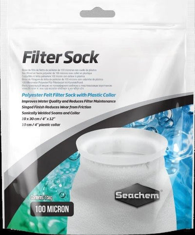 Seachem Filter Sock 100 Micron 10x30cm 4"x12"-Hurstville Aquarium