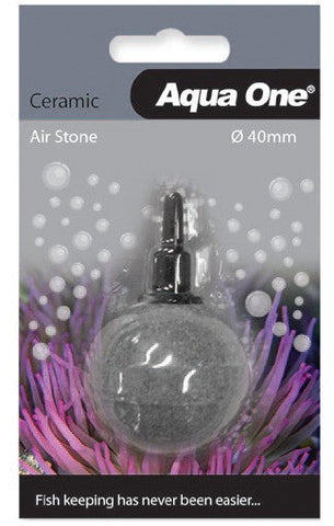 Aqua One Air Stone Ceramic Ball 40mm (10152)-Hurstville Aquarium