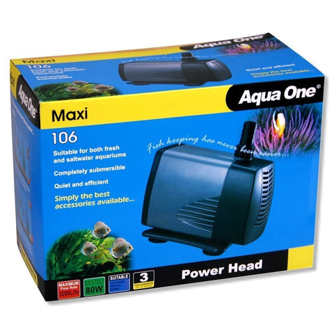 Aqua One Maxi 106 Powerhead 3200lh 3.5m (11326)-Hurstville Aquarium