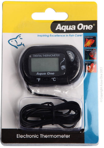 Aqua One Electronic Thermometer (10299)-Hurstville Aquarium