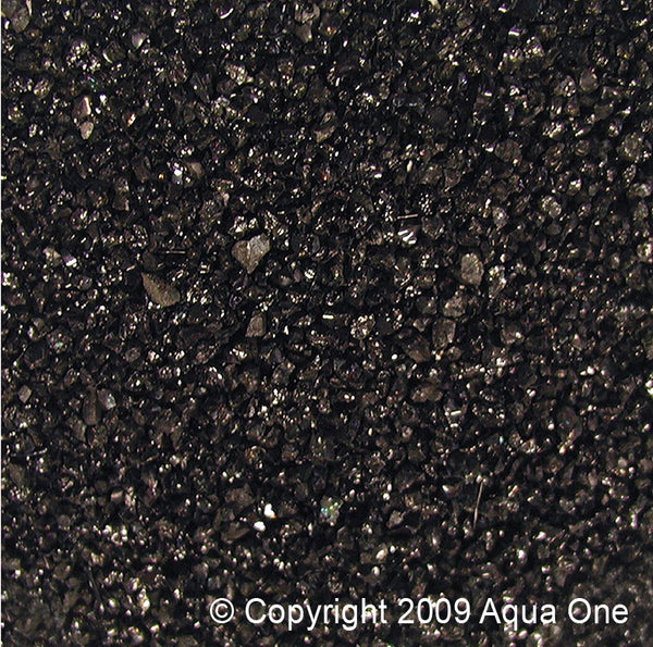 Aqua One Decorative Gravel 1kg Black Silica 1mm (10287)