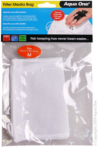 Aqua One Filter Media Bag Medium (16x12cm) (10214)-Hurstville Aquarium