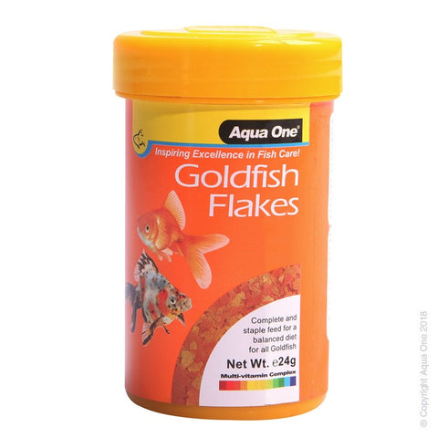 Aqua One Goldfish Flake 24g (11551)-Hurstville Aquarium