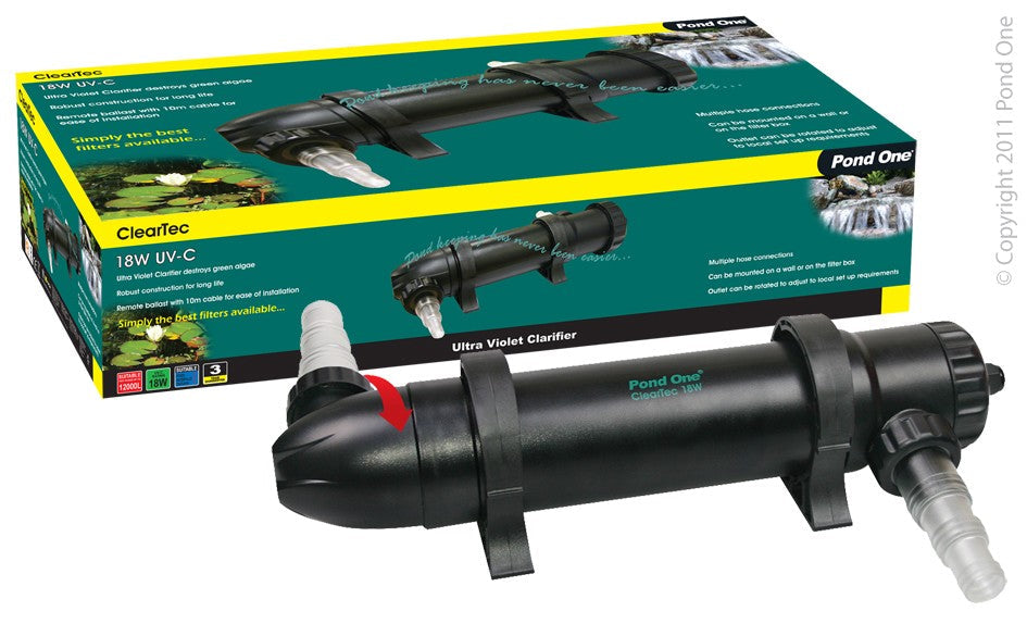 Pond One Cleartec Ultra Violet Clarifier 18w-Hurstville Aquarium