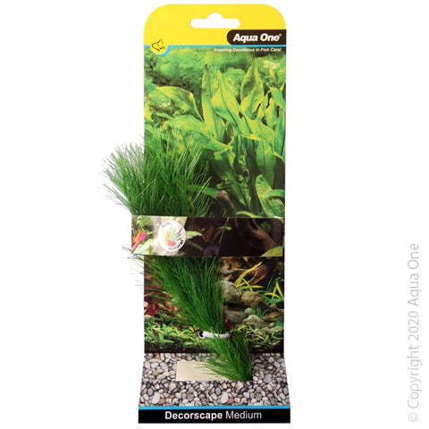 Aqua One Silk Plant Milfoil Green Medium 20cm (24147)-Hurstville Aquarium