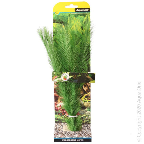 Aqua One Silk Plant Milfoil Green Large 30cm (24151)-Hurstville Aquarium