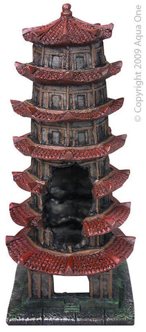 Aqua One Y Ornament 7 Storey Chinese Garden Pagoda (30425)-Hurstville Aquarium