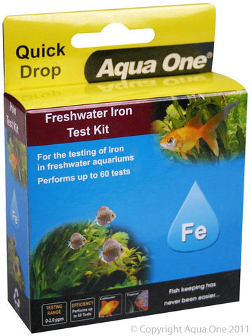 Aqua One Quickdrop Iron Fe Test Kit (92058)-Hurstville Aquarium