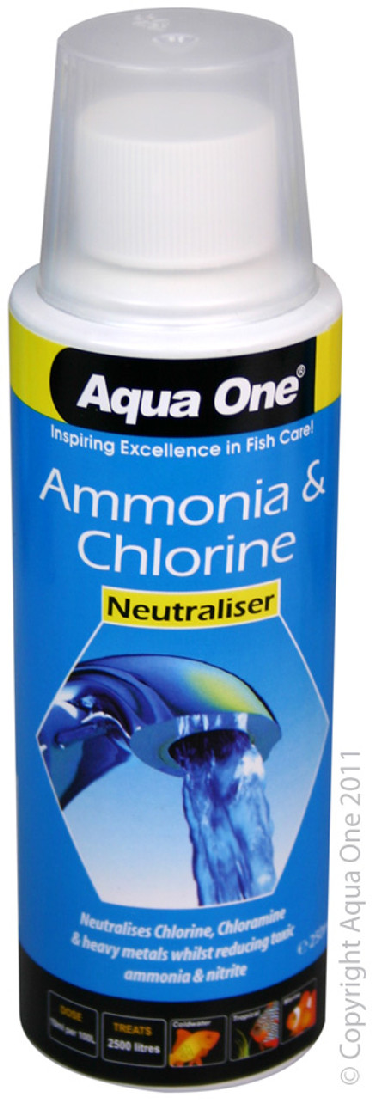 Aqua One Ammonia Remover Chlorine Neutraliser 250ml Treatment (92108)
