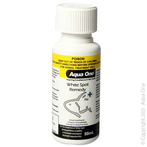 Aqua One Treatment White Spot Remedy 50ml (92111)-Hurstville Aquarium
