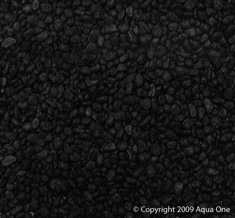 Aqua One Decorative Gravel 1kg Black (10282bk)-Hurstville Aquarium
