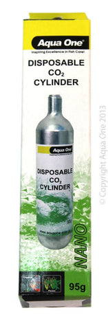 Aqua One Co2 95g Replacement Disposable Bottle 1pk (15012)-Hurstville Aquarium
