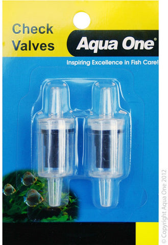 Aqua One Air Line Check Valve Carded 2pk (10122)-Hurstville Aquarium